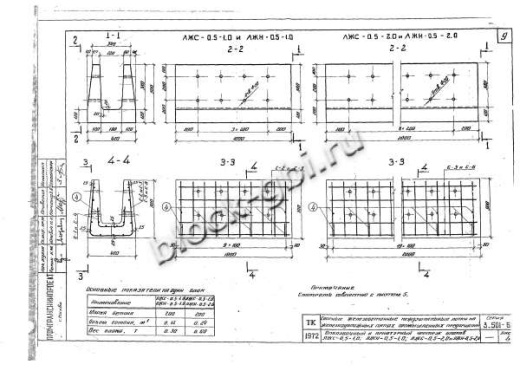 Лоток междушпальный ЛЖН-0.5-2.0