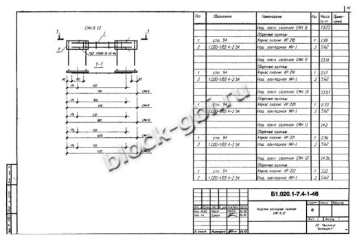 Диафрагма жесткости ДЛ 26.12 Диафрагма жесткости ДЛ 26.12