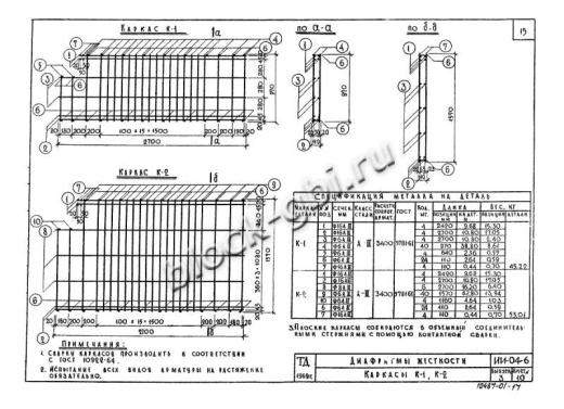 Диафрагма жесткости В-29-42п