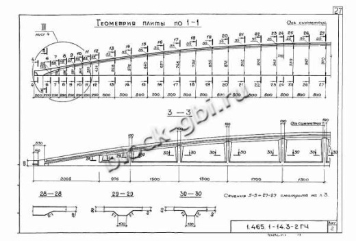 Плита-оболочка 2КЖС 18В-7