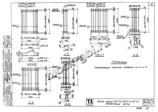 Плита днища тоннелей ПДТ 1-3