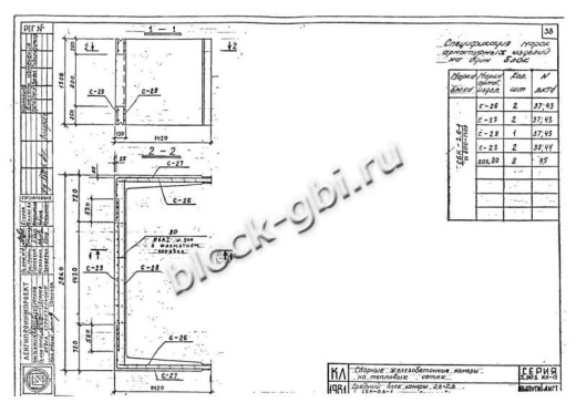 Средний блок камеры тепловой СБК 2.6-1 800x1400