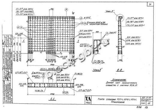 Стеновая плита тоннелей ПСТ 2-1
