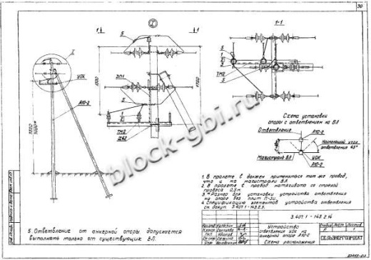 Анкерная концевая опора А10-2 Анкерная концевая опора А10-2